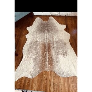 Bryce Collection BZ-07 Contemporary Area Rug 5' X 6' - 6"  Pewter/Gold Pre-owned